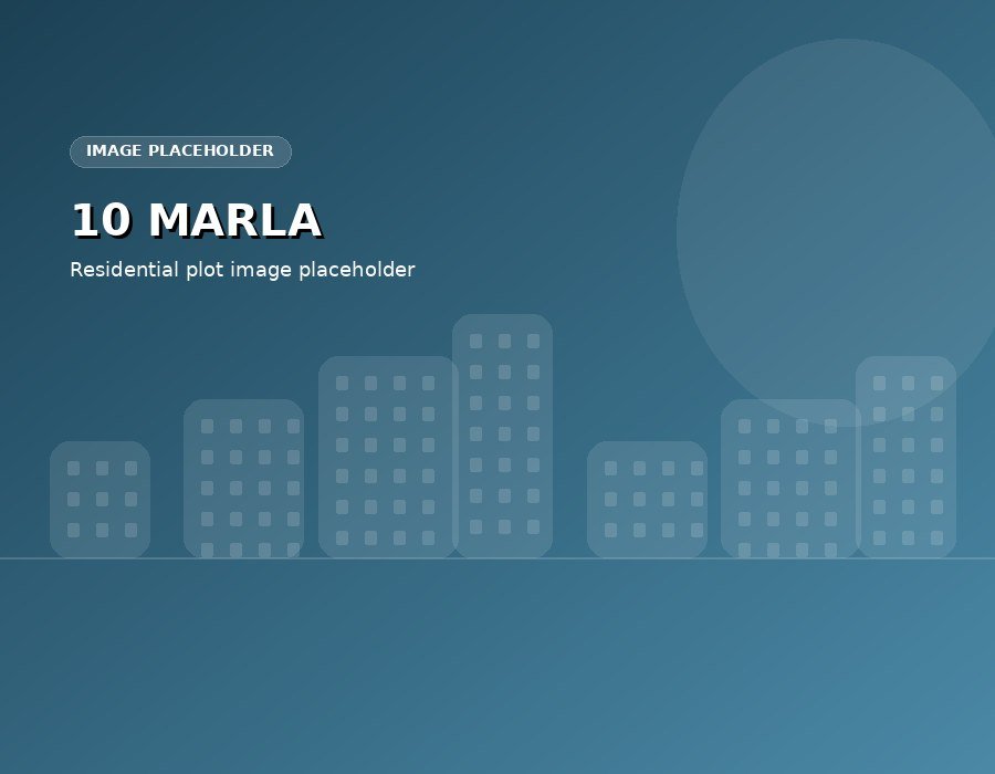 10 Marla residential plot concept