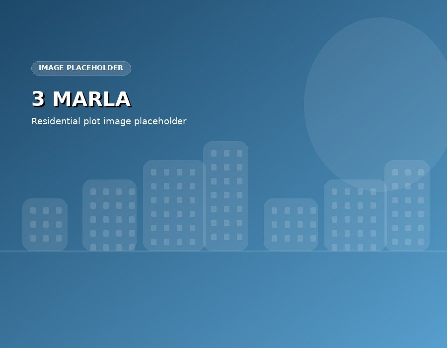 3 Marla residential plot concept
