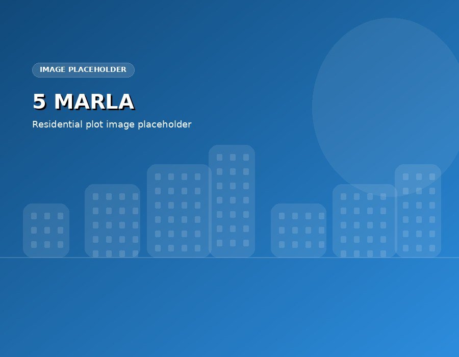 5 Marla residential plot concept